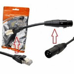 Linq-cavo Adattatore Audio Da Xlr Maschio A Rj45 Maschio Lan Per Dj Da 15 Cm Kl-9237 -