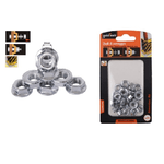 Kaela-set 25 Pz Dado Esagonale Flangiato Dadi Di Serraggio M6 Bulloni Vite 6mm 94923 -