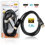 Linq-cavo Video Convertitore Da Displayport Dp A Hdmi 1.8 Mt Ultra Hd 4k Dp-hd1.8m -