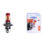 Wisdom-lampadina Led H4 Per Motociclo Rosso Luce Bianco 6500k 5w Lunga Durata Xc-1291 -