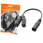 Linq-cavo Adattatore Audio Da 2 Xlr Femmina A Xlr Maschio 30 Cm Microfoni Kl-9225 -