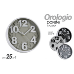 Kaela-orologio Tondo Moderno Da Parete 25x4cm Vari Colori Assortiti In Plastica 805530 -