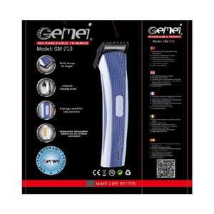 Maxtech-rasoio Elettrico Di Precisione Ricaricabile Per Barba Gemei Gm-710 Da Viaggio -