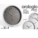 Kaela-orologio Da Parete Tondo 30x4 Cm Movimento Silenzioso Elegante Assortiti 684111 -