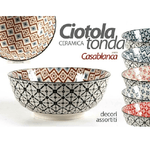 Kaela-ciotola Tonda Casablanca Multiuso 23x23x8,5cm Ceramica Assortiti Cucina 720079 -