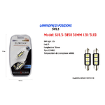 Maxtech-lampadine Di Posizione Maxtech Sv8.5-5050 12v 3led 36mm Lampadine Ultra Luminose -