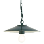 Sospensione Piccola Da Esterno Contemporanea Antique Alluminio Grigio 1 Luce E27