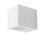 Applique Lampada Da Parete Quadrato Attacco GU10 IP44 Carcassa Bianca Illuminazione Da Un Lato SKU-7539