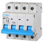 ETTROIT INTERRUTTORE MEGNETOTERMICO PER BARRA DIN 4 MODULI 4P 415V CURVA C 6KA 40A