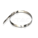 V-TAC CABLE TIE 4.6 * 300mm STAINLESS STEEL 100PCS/PACK