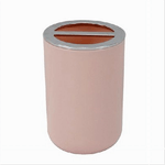 Cleafe-porta Spazzolini Bicchiere Accessori Bagno 2 Fori Rosa Silver Contenitore 79869 -