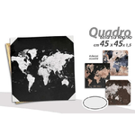 Kaela-quadro Quadretto Decorativo 45x45x1,5cm Tela Su Legno Deluxe 4 Decori Ass 834790 -