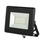 Faro Led Flood Light 20W Carcassa Nera IP65 Caldo 3000K Super Slim SKU-5946
