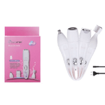 Maxtech-kit 4 In 1 Rasoio Rifinitore Donna Epilatore Professionale Ricaricabile Gm-3078 -