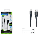 Maxtech-cavo Usb Type-c Ricarica Veloce 3a 2.5 Metri Trasferimento Dati Maxtech F-tc010 -