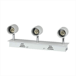 Portafaretto Da Soffitto Esterno Per 3 Teste Lampade Led GU10 Orientabile Colore Bianco SKU-3619