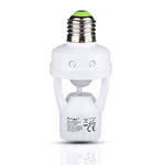 Sensore PIR Movimento e Crepuscolare Timer Con Attacco E27 Per Lampada E27 220V 360 Gradi SKU-4982