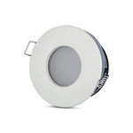 Porta Faretto Led GU10 MR16 Incasso Rotondo Colore Bianco Impermeabile IP54 SKU-3613