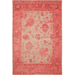 Benuta Tappeto, 55% poliacrilico, 27% Poliestere, 17% Cotone, 1% Lattice, Colore: Rosso, 100x160 cm