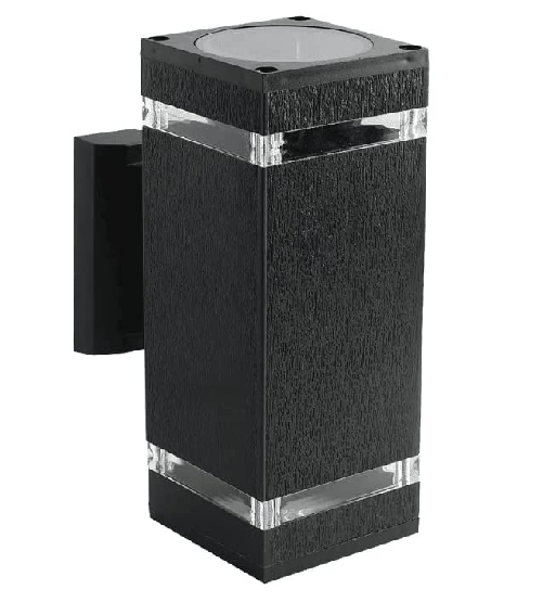 V-TAC Lampada LED da Muro Con Portalampada 2xE27 Doppio Fascio Luminoso Quadrata IP44 SKU-93574
