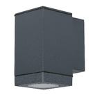 Applique Da Parete e Muro Con Portalampada GU10 Illuminazione Mono Fascio Da Un Lato IP44 Carcassa Nera SKU-8626