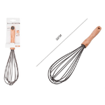 Kaela-sbattiuova Frusta 12" Sbatti Uova In Silicone Manico Legno 30cm Da Cucina 50740 -