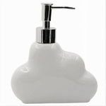 Cleafe-dispenser Sapone Liquido In Ceramica Bianca Forma Nuvola Accessorio Bagno 79936 -