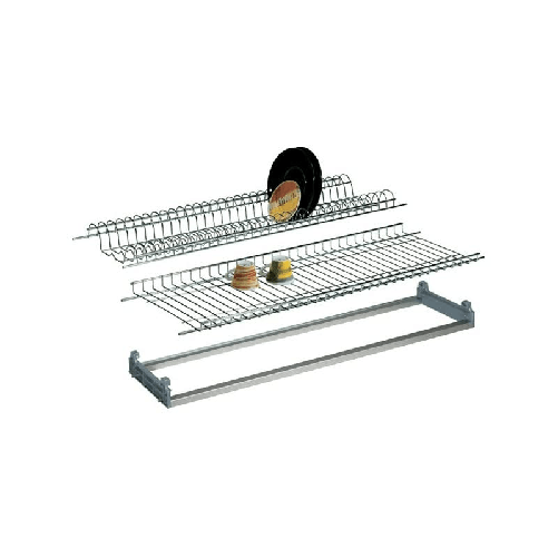 Scolapiatti incasso pensili da 80 cm. con telaio in alluminio regolabile