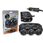 Linq-adattatore Sdoppiatore Triplo Accendisigari Per Auto 12v + 2 Usb Ricarica C-12c5 -