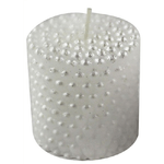 Trade Shop Traesio-candela 5 X 5 Cm Effetto Perla Bianco Confezione Regalo Bomboniera Matrimonio -