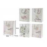 Trade Shop Traesio-set 3 Buste Busta Regalo 26x32x10.5cm Scritta Wedding Per Nozze Matrimonio 67743 -