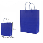 Trade Shop Traesio-set 3 Pezzi Buste Borsa Da Regalo Sacchetti Carta Colore Blu 42x31x12 Cm 68452 -