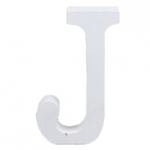 Trade Shop Traesio-lettere Alfabeto Lettera J In Legno Bianco H 11 Cm Decorazione Arredo Wedding -