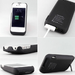 Trade Shop Traesio-custodia Cover Per Iphone 4 E 4s Carica Stand Batteria Esterna 1900 Mah -