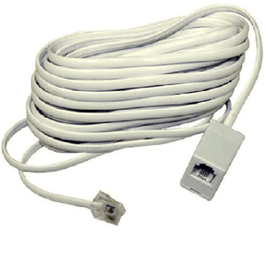 Trade Shop Traesio-prolunga Cavo Telefono 5mt Filo Telefonico Rj11 6p4c Maschio Femmina Modem Adsl -