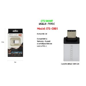 Maxtech-adattatore Otg Usb 2.0 Per Smartphone Dispositivi Uscita Type-c Maxtech Otg-c001 -