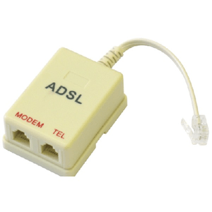 Trade Shop Traesio-filtro Adsl Rj11 Telecom Plus Splitter Plug Internet Linea Fax Presa Telefonica -