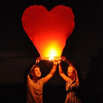 Trade Shop Traesio-lanterna Cinese Volante Skylantern A Forma Di Cuore Per Matrimonio Eventi Party -