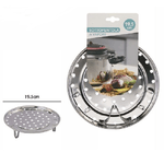 Trade Shop Traesio-sottopentola Per Pentola A Vapore In Acciaio Inox Diametro 19,5cm Rotonda 74114 -