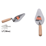 Kaela-spatola Forma Pesca Cazzuola Acciaio 180 Mm 7" Manico In Legno Ferramenta 90477 -