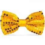 Trade Shop Traesio-papillon Paillettes Giallo Teatro Paillette Raso Cravattino Farfallino Cravatta -