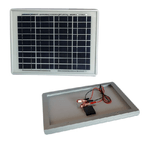 Trade Shop Traesio-pannello Solare Modulo Fotovoltaico 20w 20watt 12v Celle Silicio Pinze Batteria -