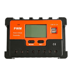 Andowl-regolatore Carica Solare Pwm Q-kz030 Antishock 12v Scarica 30a Con Display Lcd -