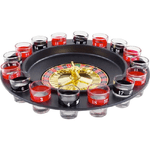 Trade Shop Traesio-roulette Alcolica Gioco Tavolo Girevole Gioco D'azzardo Liquore 16 Bicchierini -