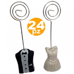 Trade Shop Traesio-24 Segnaposto Clip Segnatavola Bomboniera Sposi Abiti Matrimonio Promessa Nozze -