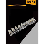 Trade Shop Traesio-set 100pz Morsetto A Cappuccio Unipolare Trasparente Per Cavi Sezione 6 Mm Ms-60 -