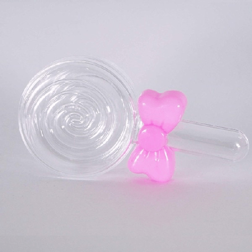 Trade Shop Traesio-set 12 Pezzi Bomboniera Bomboniere Lecca Lecca Fiocco Rosa Scatolina Confetti -