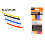 Kaela-set 10 Pz Guaine Termorestringenti Termoretrattili Colorate 12x120 Mm Cavi 57096 -