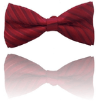 Trade Shop Traesio-papillon Strisce Rosso Cravattino Farfallino Cravatta Frack Papion -