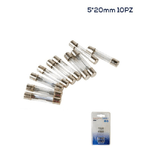 Wisdom-set 10 Micro Fusibili Bilama In Vetro Assortiti 12/32v 1a/2a/3a/5a/6.3a Xc-1311 -